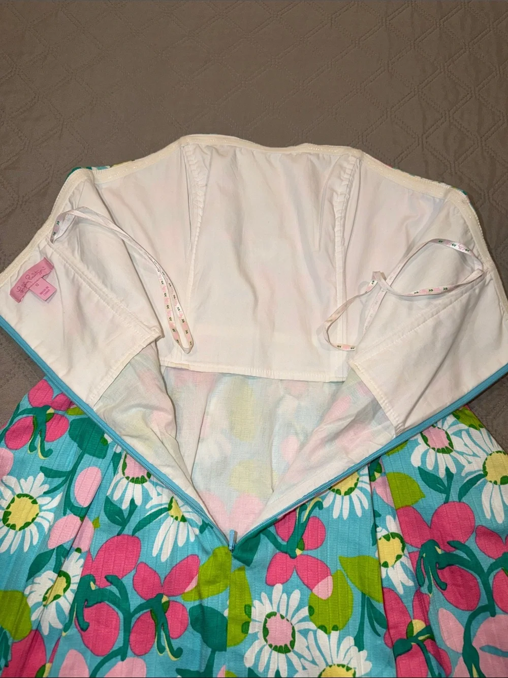 Lilly Pulitzer Turquoise Mini Dress. - Picture 10 of 16